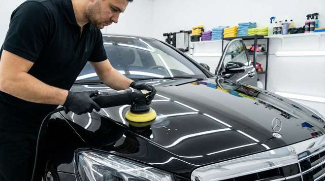 明星修车视频 - 汽车美容抛光视频教程